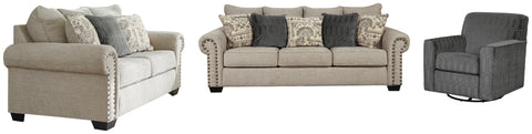 Zarina Sofa, Loveseat and Chair